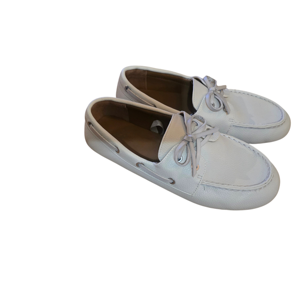 Old Money Quiet Luxury White Textured Loafer Size 8 - Picture 2 of 7